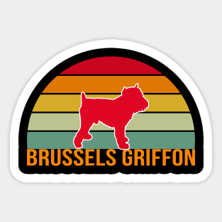 Brussels Griffon Vintage Silhouette Sticker